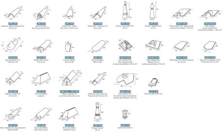 Accessoires Tuiles Aléonard Monuments Historiques