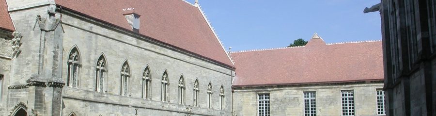 Palais de justice situé dans un ancien palais épiscopal. Lauréat des Trophées Aléonard dans la catégorie Monuments historiques. Palais de justice, Place Aubry 02011 LAON. Tuile Koramic Patrimoine Ocré Lichen.